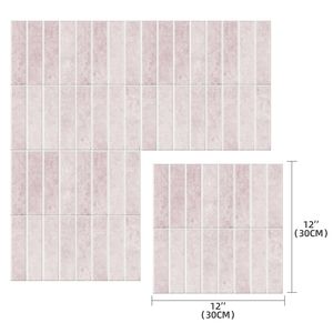 10 pièces de carreaux muraux et autocollants de sol auto-adhésifs anti-éclaboussures de 12x12 pouces pour la cuisine et la salle de bain - Product Image 6