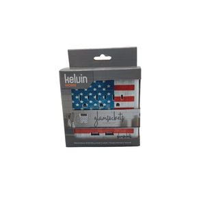 Dispositivo di protezione da sovratensioni Glamsockets con bandiera USA - Product Image 4