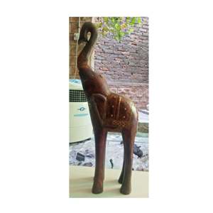 Best <b>Model</b> 1 Wooden Elephant Sculpture by Indian Crafts Store 0.0kg for Decorative Purpose - Product Image 5