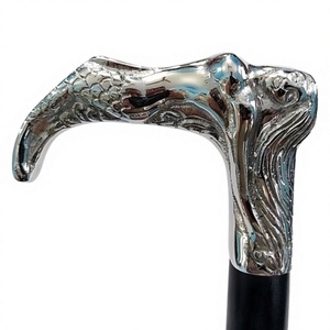 Best Quality Handmade Designer Silver Mermaid Handle <b>Walking</b> Cane Vintage Style <b>Walking</b> <b>Sticks</b> for Hiking Wonderful Accessory - Product Image 1