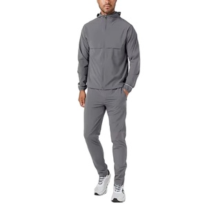 Conjunto Deportivo Casual de Invierno Personalizado para Hombre, Chaqueta Cortavientos Ligera de Poliéster/Algodón Tejido, Impermeable, de Secado Rápido, con Logotipo Personalizado - Product Image 1