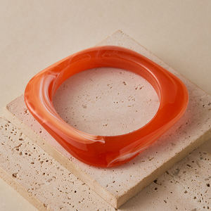 Pulsera de Acrílico Estilo Resina para Mujer, Regalo, Uso Diario, Vacaciones, Múltiples Combinaciones de Colores, Artesanía en Resina - Product Image 5