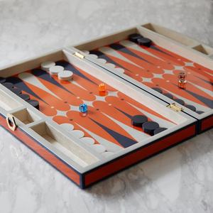 Customized Premium Quality Luxury PU Leather <b>Backgammon</b> Acrylic <b>Backgammon</b> <b>Set</b> for Intellectual Games <b>Set</b> - Product Image 5