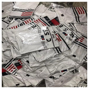 Lote de Ropa de Algodón de Marca Original al por Mayor de Camisetas de Manga Corta y Cuello Redondo para Hombre Surtido de Bangladesh - Product Image 4
