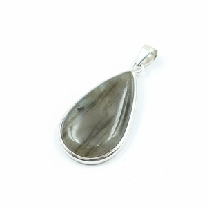 Collar con Colgante de Labradorita Natural en Forma de Lágrima, Plata de Ley 925, Chapado en Oro Rosa y Oro Amarillo, Joyería Artesanal con Piedras Preciosas para Mujer - Product Image 1