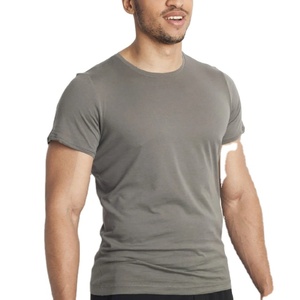 T-shirts pour hommes de qualité supérieure pour l'exportation, nouveau design, tissu jersey, col rond, style formel, coupe ajustée, coton/fibre de bambou, séchage rapide - Product Image 2