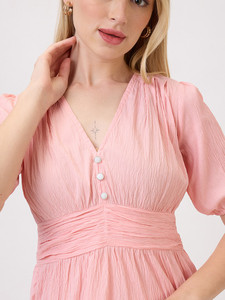 Vestido Largo de Verano 100% Algodón Suave Hecho a Mano con Estampado Floral, Estilo Hippie, Maxi Boho, para Fiesta, para Mujer - Product Image 3