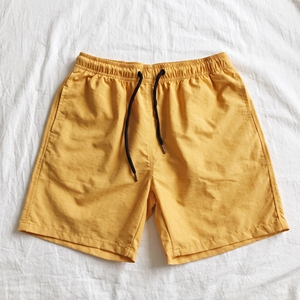 Custom Orange Nylon <b>Men</b> Swim Shorts Quick Dry Beach Board Shorts Elastic Drawstring Swim <b>Trunks</b> Wholesale Swimwear Manufacturers - Product Image 3