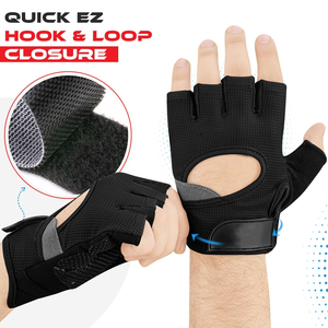Gants d'entraînement CrossFit de style professionnel avec essuie-transpiration intégré sur le pouce pour une commodité accrue lors des séances d'entraînement à haute intensité - Product Image 3