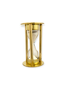 Sablier miniature de luxe en laiton antique - Product Image 2