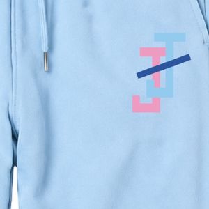 Light Blue JJ Logo Embroidered <b>Jogger</b> Sweatpants with Drawstring Waist Side Pockets and <b>Cuffed</b> Ankles for Casual Teamwear - Product Image 5