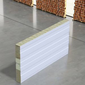 Panel de Pared Exterior de Lana de Roca PROCK, Aislamiento Térmico Ignífugo para Almacenes y Fábricas, 50 mm - Product Image 1