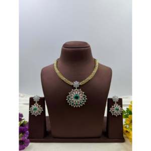 Indian Ethnic Premium Casual Hasli-<b>Gold</b> Plated Bridal Wedding Fine Jewelry <b>Set</b> for Women - Product Image 2