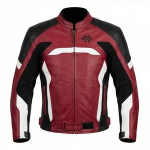 Veste de moto en cuir véritable pour homme de qualité supérieure, nouvelle arrivée, vestes de moto d'hiver, protections amovibles, personnalisables - Product Image 1