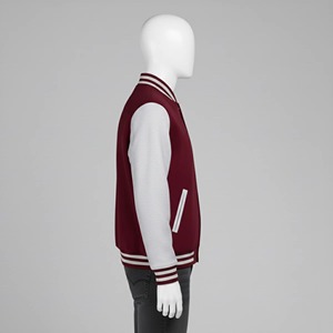 Customized College Baseball Varsity <b>Jacket</b> <b>for</b> <b>Men</b> Thick Stand Collar Front Logo Hooded Patchwork Winter Wear Streetwear Fashion - Product Image 1