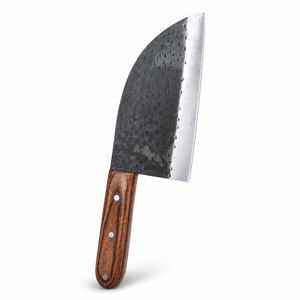 Couteau à hacher traditionnel ambidextre éco-responsable fait main avec lame en acier inoxydable et manche en bois, longueur 8-9,9 pouces - Product Image 6