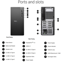 Computadora de Escritorio Dell ECT1250 Micro Tower con CPU Core I7-14700 de 14ª Generación, 8GB de RAM y 512GB de SSD, en su Empaque Original