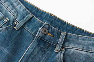 Pantalones Vaqueros de Mezclilla Rectos de Cintura Media para Hombre, Estilo Vintage, de Alta Calidad, Ajustados, con Bolsillos, Ligeramente Elásticos, de Pierna Ancha, Largos - Product Image 4