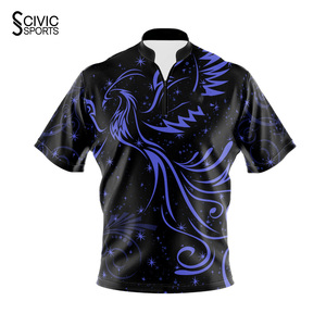 Sublimation Mens Bowling <b>Darts</b> Polo T Shirts 3D Dartsboad Design <b>Dart</b> Jersey Uniform BOWLING JERSEY - Product Image 1