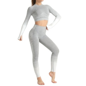 Conjunto de Yoga Deportivo sin Costuras de Primera Calidad para Mujer, Moda 2025, en Existencia, Ropa Deportiva al por Mayor, Moda Personalizada - Product Image 1