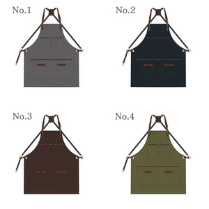 ผ้ากันเปื้อนไหมแท้ลายนูน สำหรับงานหนัก ดีไซน์เรียบง่ายสำหรับช่างฝีมือยุคใหม่ ใช้ในร้านอาหารและบาร์ สำหรับผู้ชาย - Product Image 6