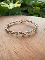 Pulsera de Cobre Puro Hecha a Mano para Hombre y Mujer, Joyería Ayurvédica Curativa, Diseño de Brazalete Ajustable, Artesanía de Calidad, Clásica y Moderna