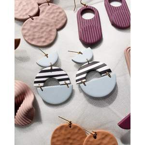 Lightweight <b>Resin</b> <b>Earrings</b> Handcrafted with Durable Quality Trendy Design and Smooth Polish for Fashion Jewelry - Product Image 3