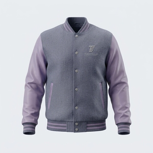 Nouvelle arrivée, veste varsity unisexe, séchage rapide, respirante, légère, imperméable, coupe-vent, fermeture à boutons recouverts, manches longues - Product Image 2