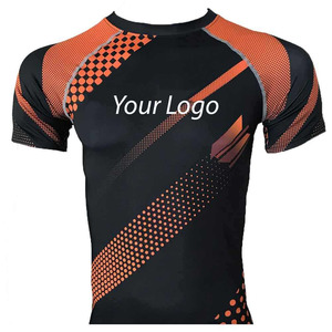 High Quality Unisex Rash Guard with Spandex/Polyester Fabric Durable & Quick Dry for Gym Workout and <b>Athletic</b> Performance - Product Image 6