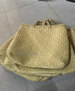 Bolso Kete Tejido de Seagrass, Bolso Kete Maorí Tejido, Tamaños Completos, Bolso Tote Duradero, Bolso de Lino Tejido a Mano de Fábrica Vietnamita - Product Image 5