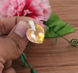 Pendentif en zircon mystique, argent sterling 925, plaqué platine vintage, collier avec pierre précieuse arc-en-ciel, charme unisexe, bijoux fins en gros - Product Image 6