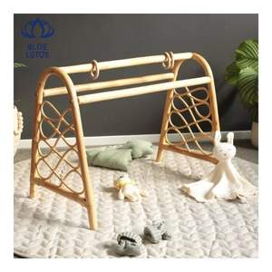 Gimnasio para Bebés de Ratán Hecho a Mano de Primera Calidad 2026, Estructura de Juego Resistente para Bebés, Ayuda al Aprendizaje Temprano y Decoración de la Guardería - Product Image 1