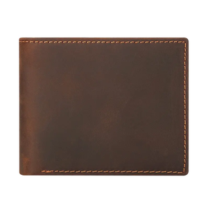 Premium Card Holder Designer Wholesale Factory <b>Long</b> Fold Custom Logo RFID Genuine Leather Men's Lightweight Quality <b>Wallet</b> - Product Image 5