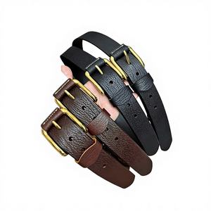 เข็มขัดหนังวัวควายคุณภาพสูงแบบวินเทจหัวเข็มขัดทรงสี่เหลี่ยมสำหรับผู้ชาย สวมใส่ได้ทุกวัน ขายส่งราคาสมเหตุสมผลจากอินเดีย - Product Image 1