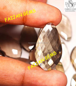 Quartz fumé naturel en gros, cabochons en pierres précieuses brutes toutes formes, certifiés par un tiers, taille personnalisable pour bijoux - Product Image 2