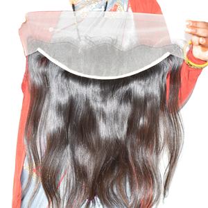 ผมแท้สีดำธรรมชาติ 100% แบบอินเดีย  ทรงตรง 13x4  นุ่มลื่นดุจแพรไหม สำหรับผู้หญิง  แบบดับเบิ้ลดีฟเวฟ สำหรับต่อผม - Product Image 6