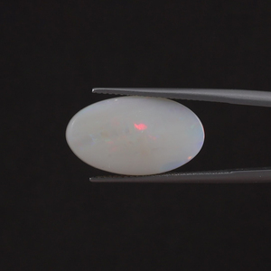 Opale naturelle blanche certifiée IGI de qualité supérieure, pierre précieuse en vrac, 5,35 carats, taille ovale, taillée à la main, polie, traitée à la cire/huile, légère pour - Product Image 3