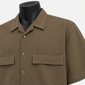 Camisa Casual de Hombre Personalizada, Estilo Oversize, con Botones a Presión, para Otoño, 100% Algodón Orgánico Antiarrugas, Ropa Ecológica ODM - Product Image 6