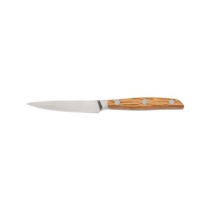 Cuchillos de pelar con mango de madera marrón y hoja recta plateada, construcción de tres remaches para pelar patatas y verduras - Product Image 1