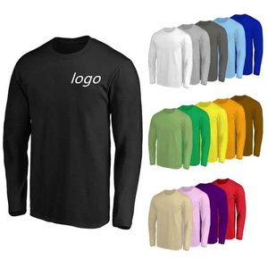 เสื้อยืดแขนยาวคอกลมสไตล์ฮิปฮอป ผ้าคอตตอนเจอร์ซีย์คุณภาพสูง ทรงปกติ เป็นมิตรกับสิ่งแวดล้อม ป้องกันการเป็นขุย และแห้งเร็ว - Product Image 1