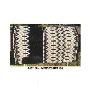 ผู้จัดจำหน่ายขายส่ง WESTERN SHOW PADS แผ่นรองอานม้าแบบตะวันตก  วัสดุหนังกลิตเตอร์  บุด้วยขนสัตว์แท้ 100% สำหรับขี่ม้าแบบตะวันตก  สินค้าใหม่ - Product Image 3