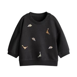 Sweat-shirt vierge pour bébé en coton et coton peigné tricoté à manches longues, prêt à imprimer, vêtements pour nourrissons, fournisseur OEM en gros - Product Image 1