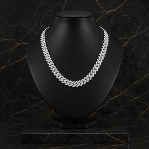 Nouveau design, collier chaîne en argent 925 plaqué, serti de diamants moissanite, avec pendentif croix œil, pour femmes et hommes. - Product Image 4