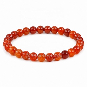 Rhodonite Round Bead Bracelet Natural <b>Pink</b> Gemstone <b>Healing</b> Polished Bracelet Crystal Wholesale India Stretch Crystal Bracelet - Product Image 6