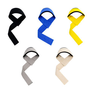 Sangles de poignet en coton élastique avec logo personnalisé, haute élasticité, antidérapantes et réglables pour la musculation et les soulevés de terre - Product Image 1