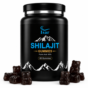 Gomitas de Shilajit del Himalaya OEM ODM, 60 Unidades, Sabor Natural a Tamarindo, Gomitas de Shilajit para Energía y Resistencia para Adultos - Product Image 1