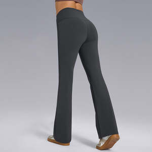 Leggings de Yoga con Corte Acampanado de Tela Suave y Cálida para Mujer, Leggings de Cintura Alta con Control de Abdomen para Entrenamiento, Gimnasio y Yoga - Product Image 2