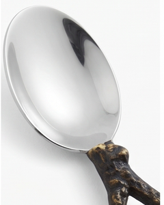 Service de table vintage en métal avec poignée en forme de branche, finition miroir haute brillance, compatible lave-vaisselle, pour vaisselle de mariage - Product Image 2