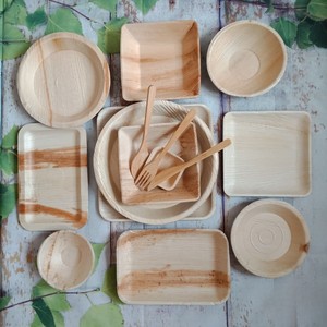 Premium Biodegradable Areca Leaf <b>Plates</b> - Eco-Friendly <b>Disposable</b> Dinner <b>Plates</b> - Product Image 4