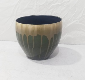 Maceta Redonda Grande de Metal, Acabado Rojo Moderno, Maceta Decorativa de Hierro para Interiores y Exteriores, Contenedor para Plantas de Jardín para el Hogar - Product Image 4